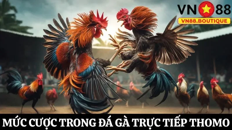 Các mức đặt cược phổ biến của hình thức trực tiếp đá gà Thomo